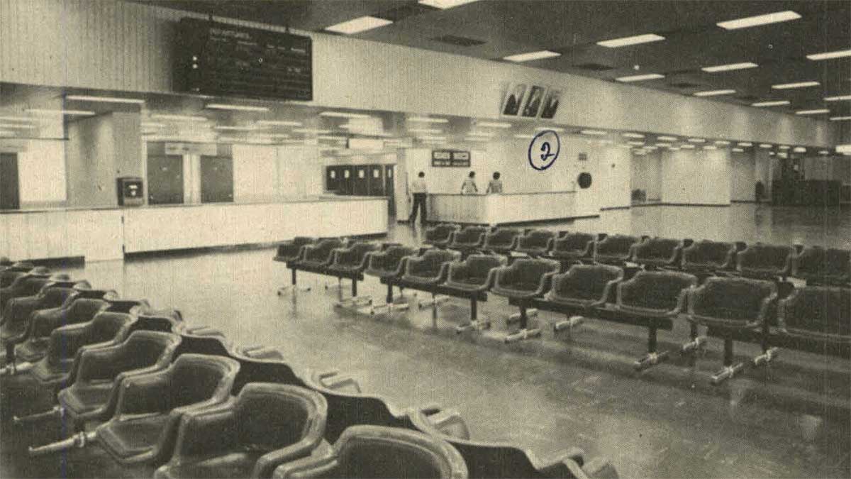1979 Dhahran International gates are opened at the Dhahran Airport