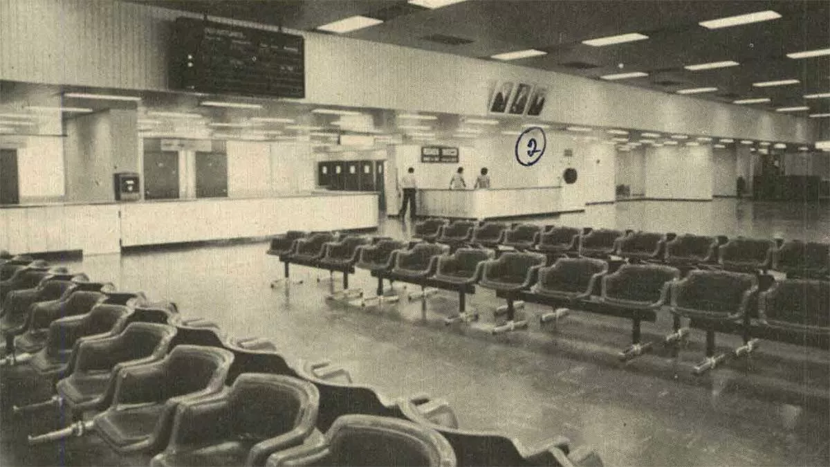 1979 Dhahran International gates are opened at the Dhahran Airport