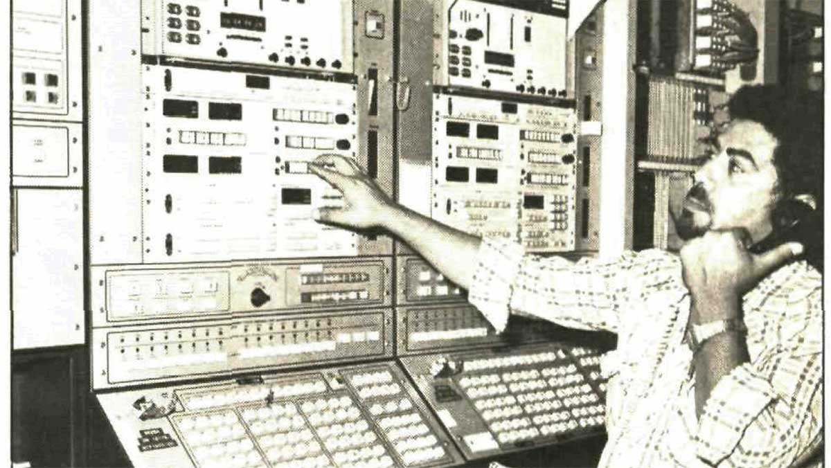 1982 communications operations technician Hasan A. Al Akkas prepares for Aramco prefix turnover