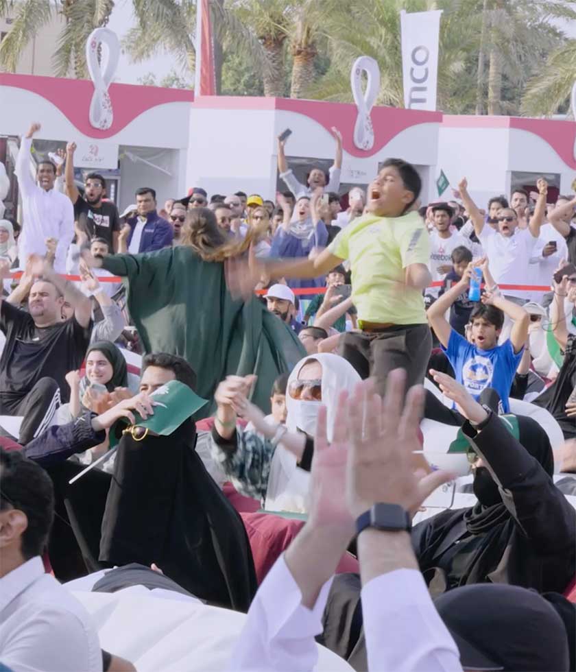 VIDEO: Aramcons Celebrate Historic Saudi Win