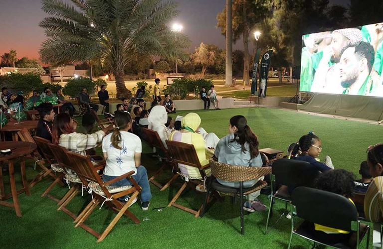 Fan Zones and fan images from across Aramco