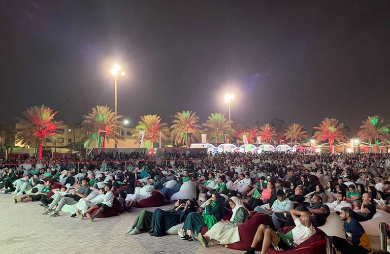 VIDEO: Dhahran’s King Park area draws a crowd for Saudi Arabia finale against Mexico