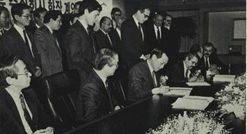 This Day in History (1990): Joint venture agreement signed in Korea