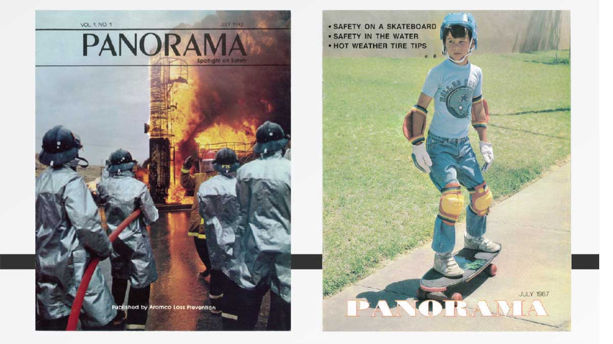 Aramco Loss Prevention 1982 and 1987 Panorama