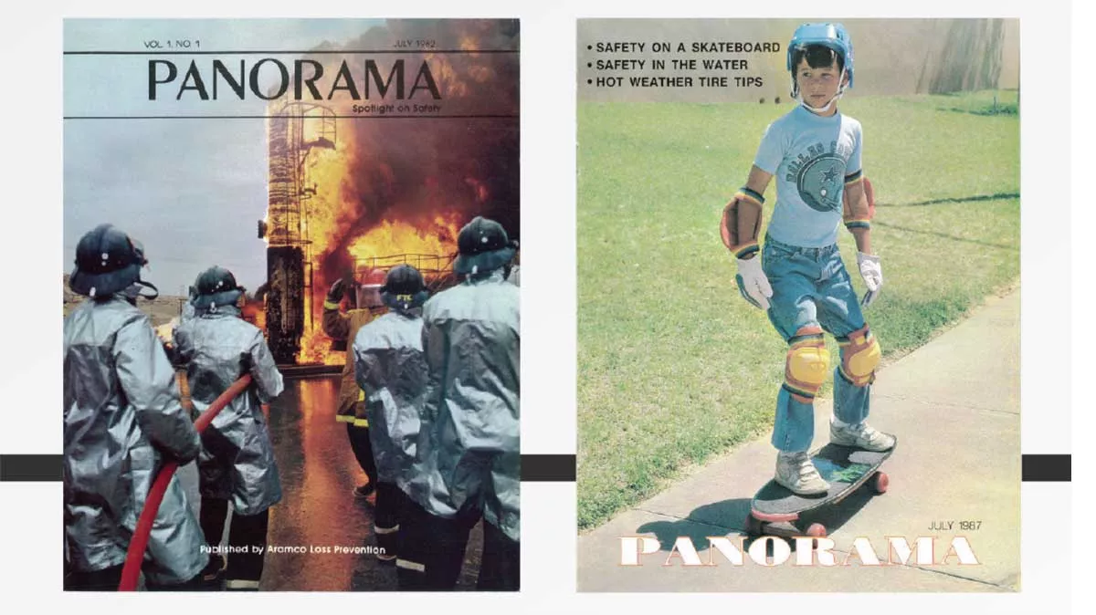 Aramco Loss Prevention 1982 and 1987 Panorama