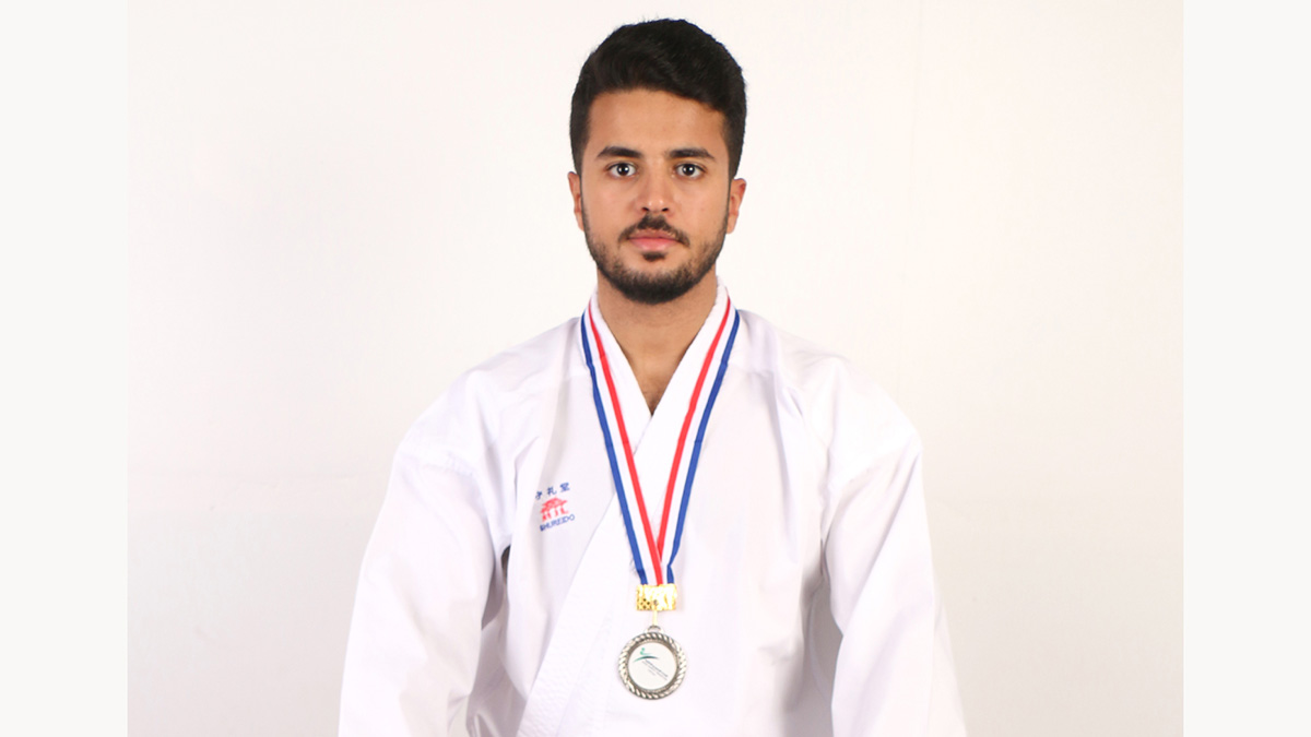 RT Aramcon national karate competitor