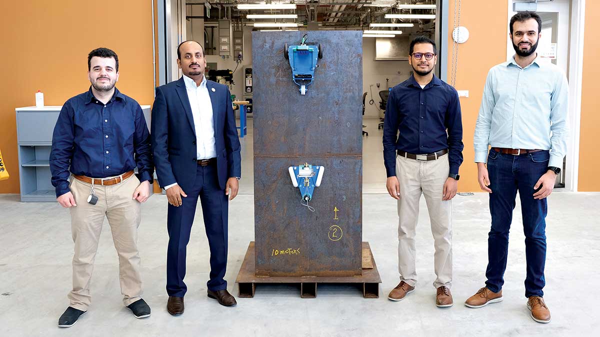 مهندسو أرامكو السعودية يتوصلون إلى ابتكار للمعايرة الذاتية للصهاريج باستخدام الروبوت 