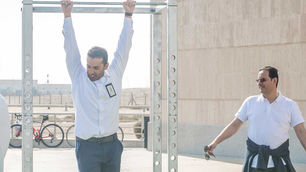 Sea Water Injection Department pull-up tests in Qurayyah Beach