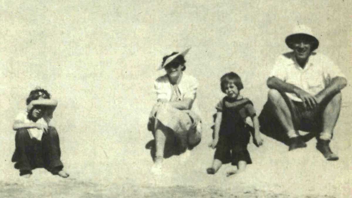 Max Steineke and his family at the beach in the Eastern Province