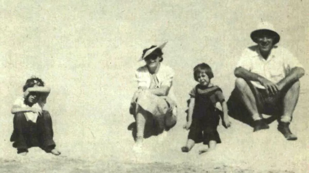Max Steineke and his family at the beach in the Eastern Province