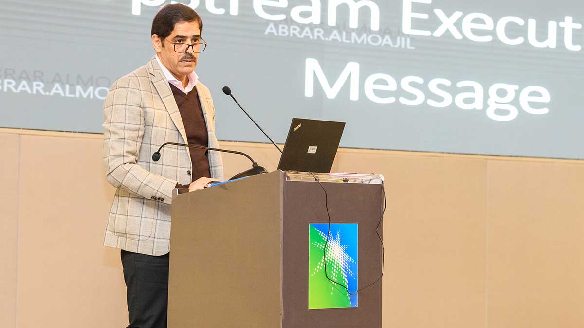 Nasir K Al Naimi speaks at Drilling and Workover Contractor Safety event