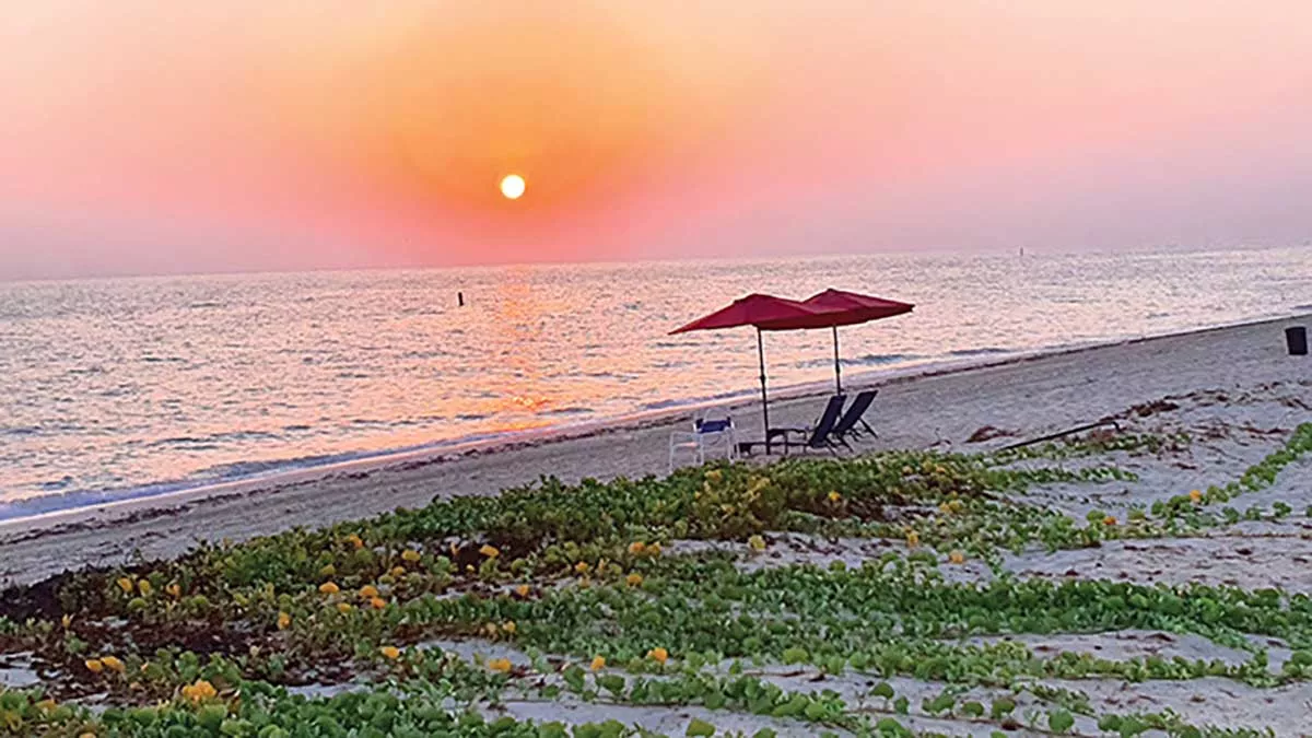 Aramcon Muhammad A. Baig photograph from Ras Tanura (Najmah) beach at Sunrise