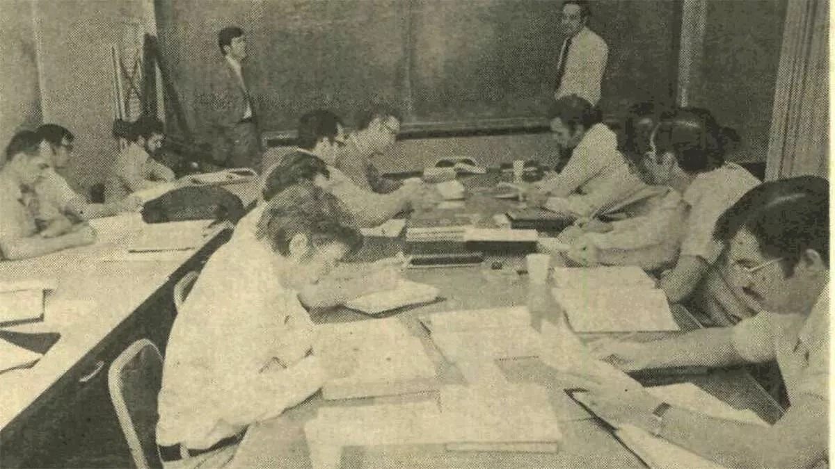 March 1974 computer language class at Aramco