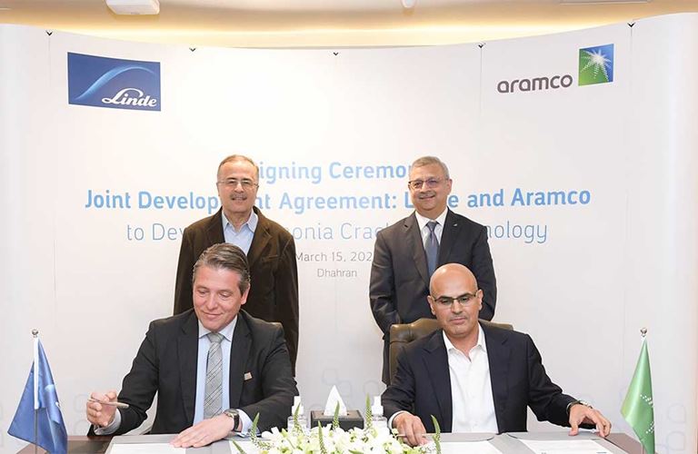 Aramco, Linde Engineering to develop ammonia cracking technology