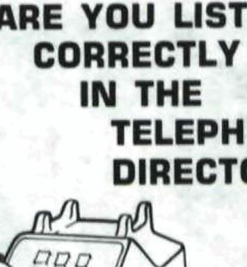This Day in History (1986): New directory is on the way; last chance to correct entries