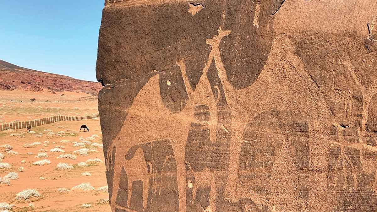 Mohammad Al Ghamdi rock paintings