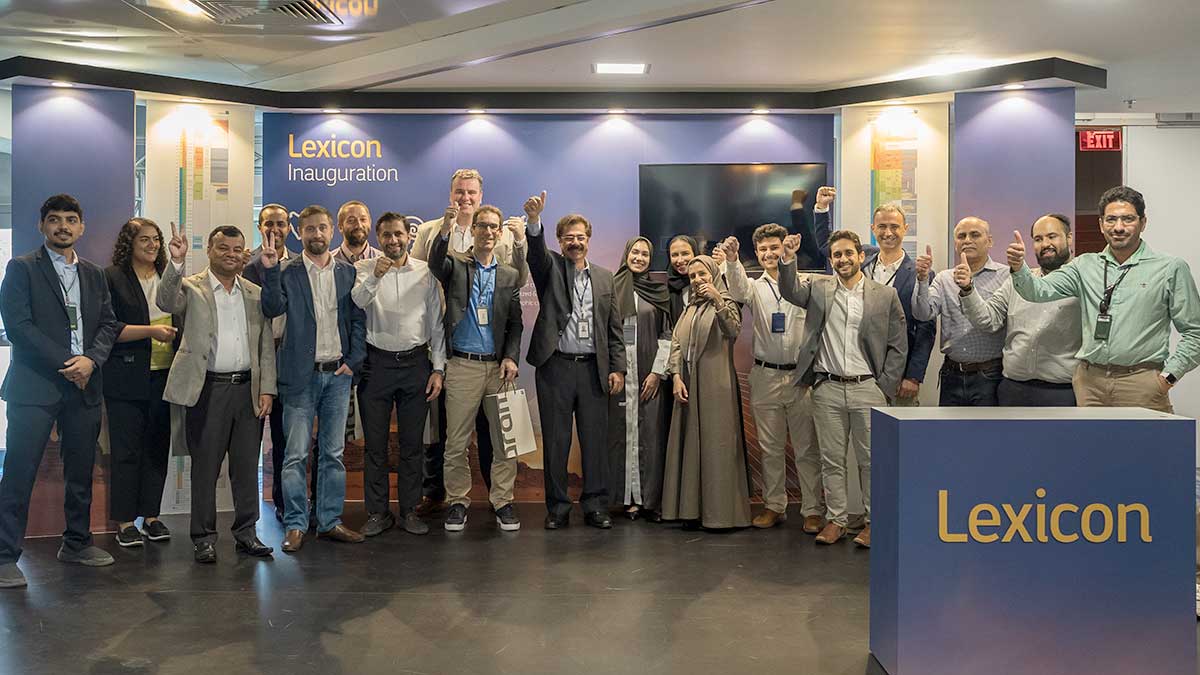 Aramco's Lexicon team at interface launch