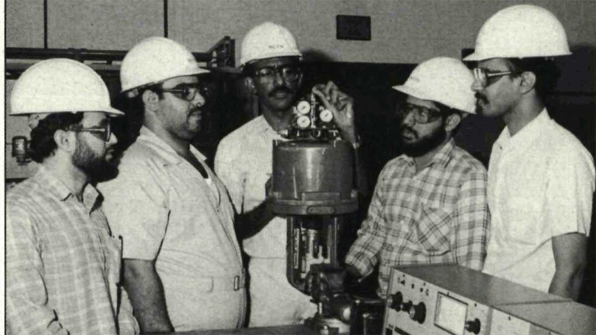 jobs skills training pneumatic positioner Aramco 1989