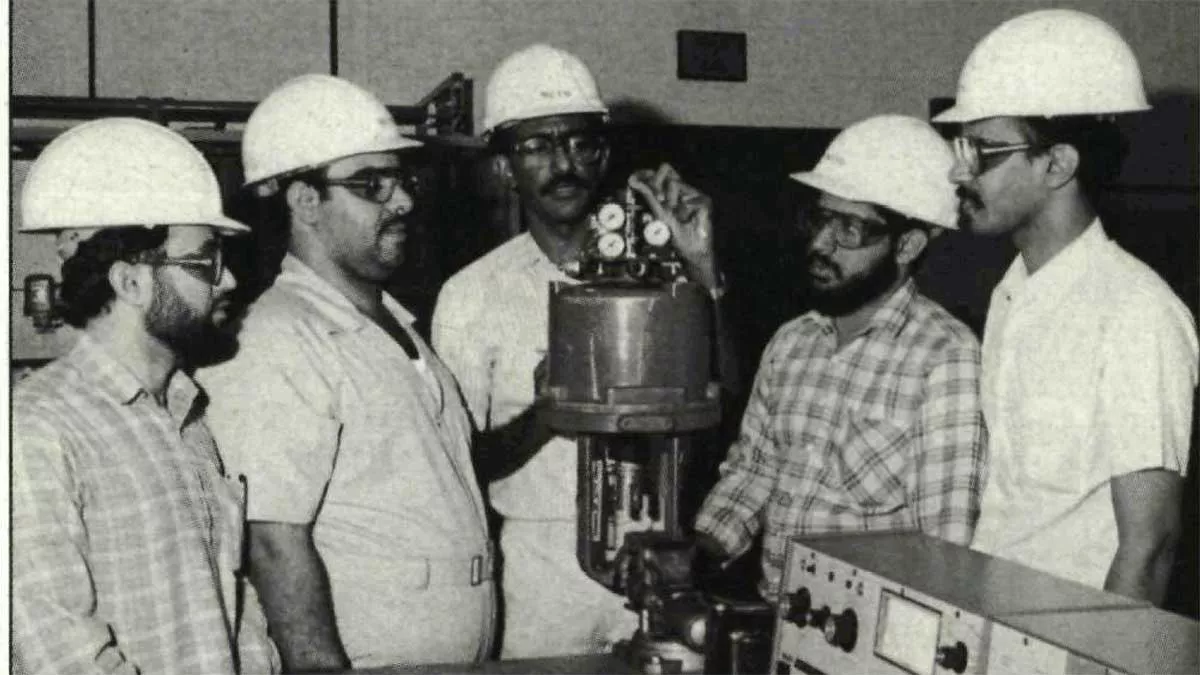 jobs skills training pneumatic positioner Aramco 1989