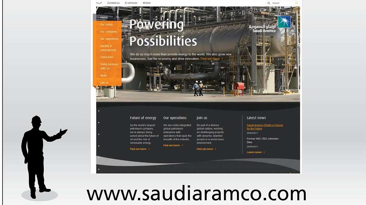 2011 Aramco launches new website