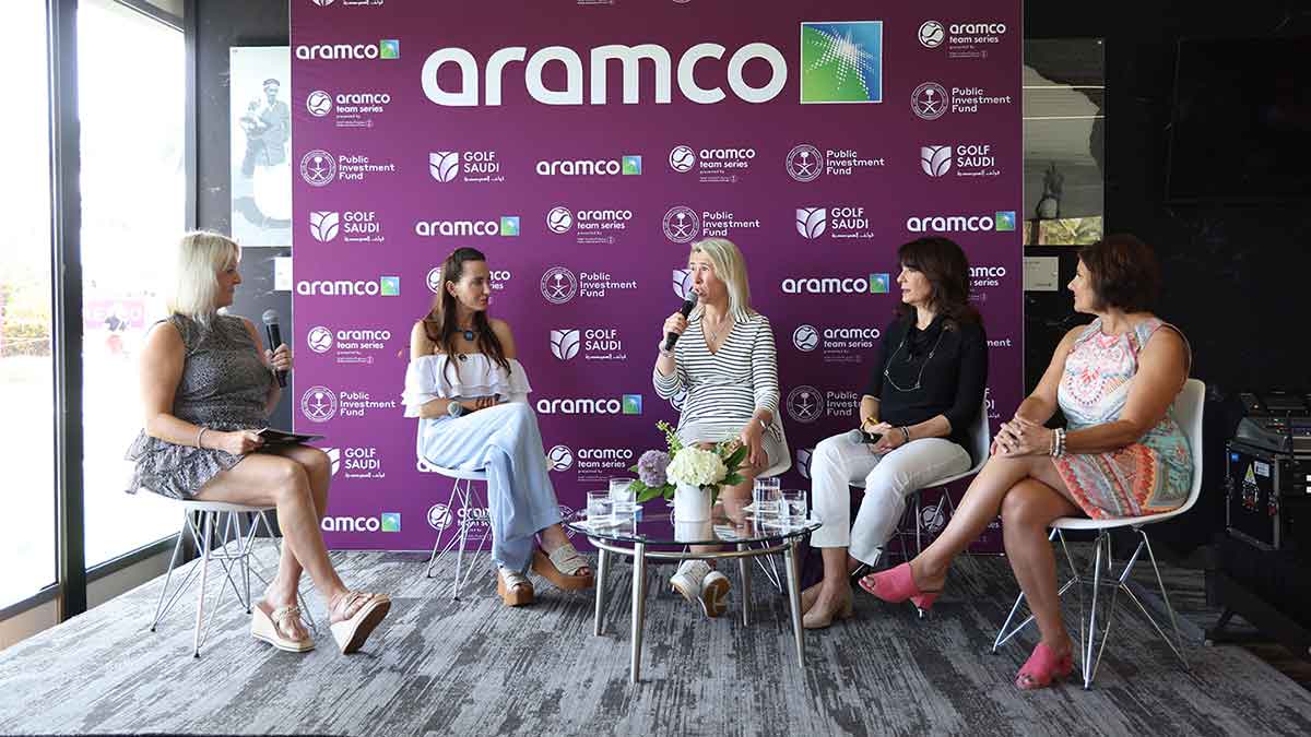 Aramco Team Series - Florida panel on wellness, mental health, and work-life balance