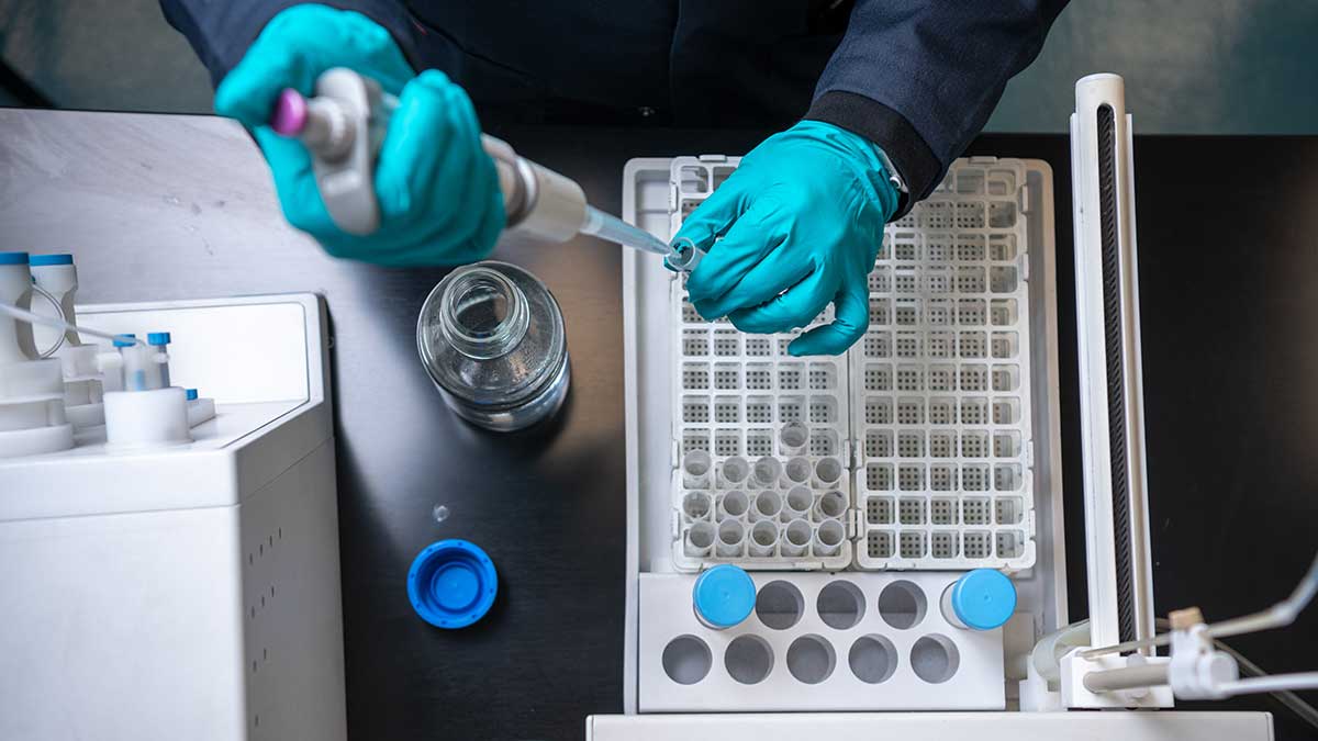 Aramco lab science work 2023 Sustainability Report