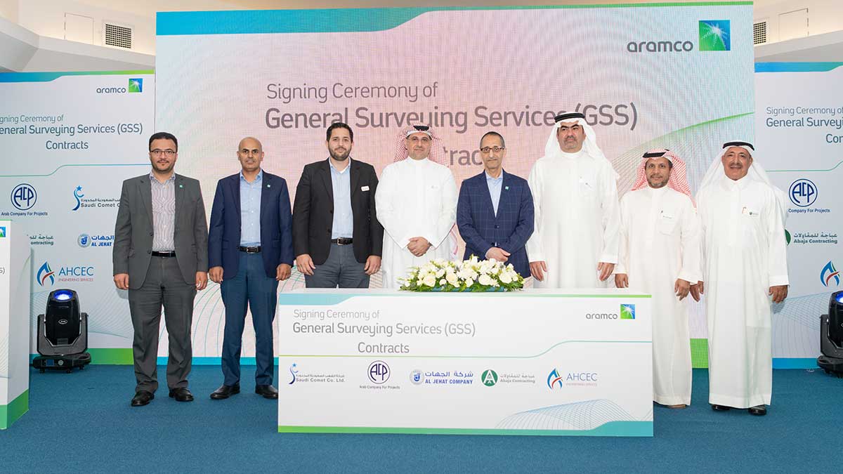 Aramco signs surveying services contract with Saudi companies