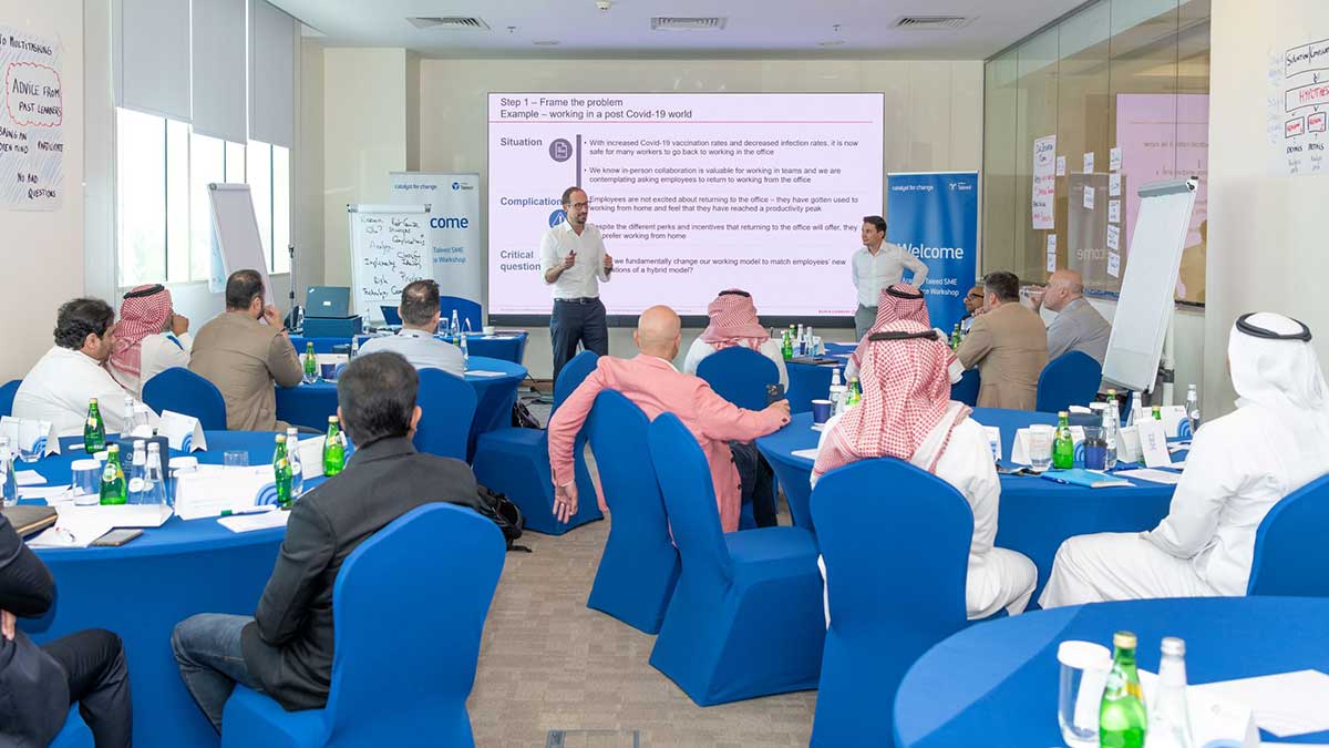 Leap 10 workshop with small and medium businesses