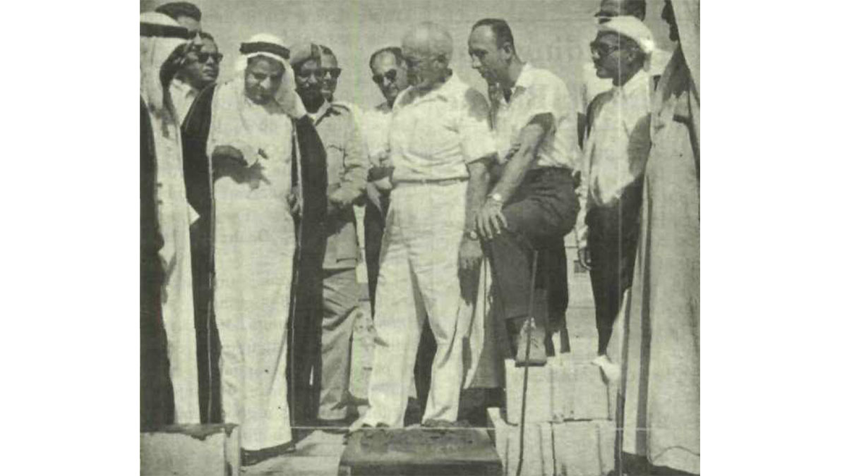 Aramco builds government school in Dammam 1960