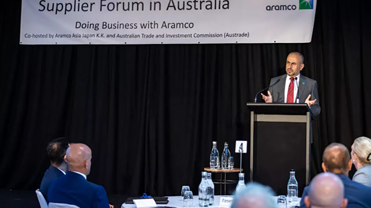Aramco Asia Australia Supplier forum Ahmad A. Al-Sa'adi Aramco executive vice president  of Technical Services