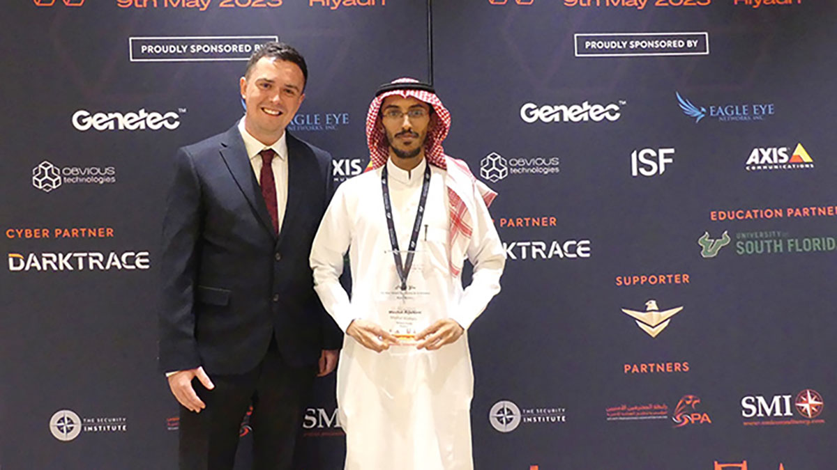 Aramco supervisor recognized as Most Outstanding Young Security Professional