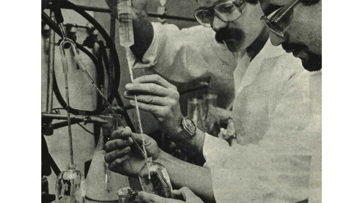Combatting pests at Aramco in 1985