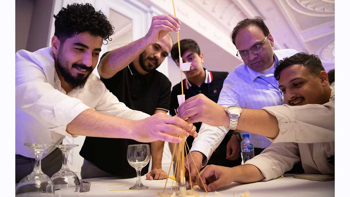 TOC Engagement activity building spaghetti towers