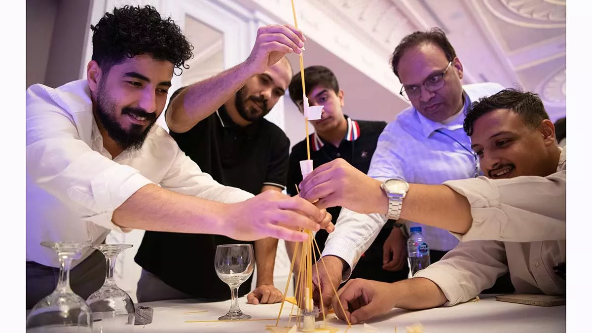 TOC Engagement activity building spaghetti towers