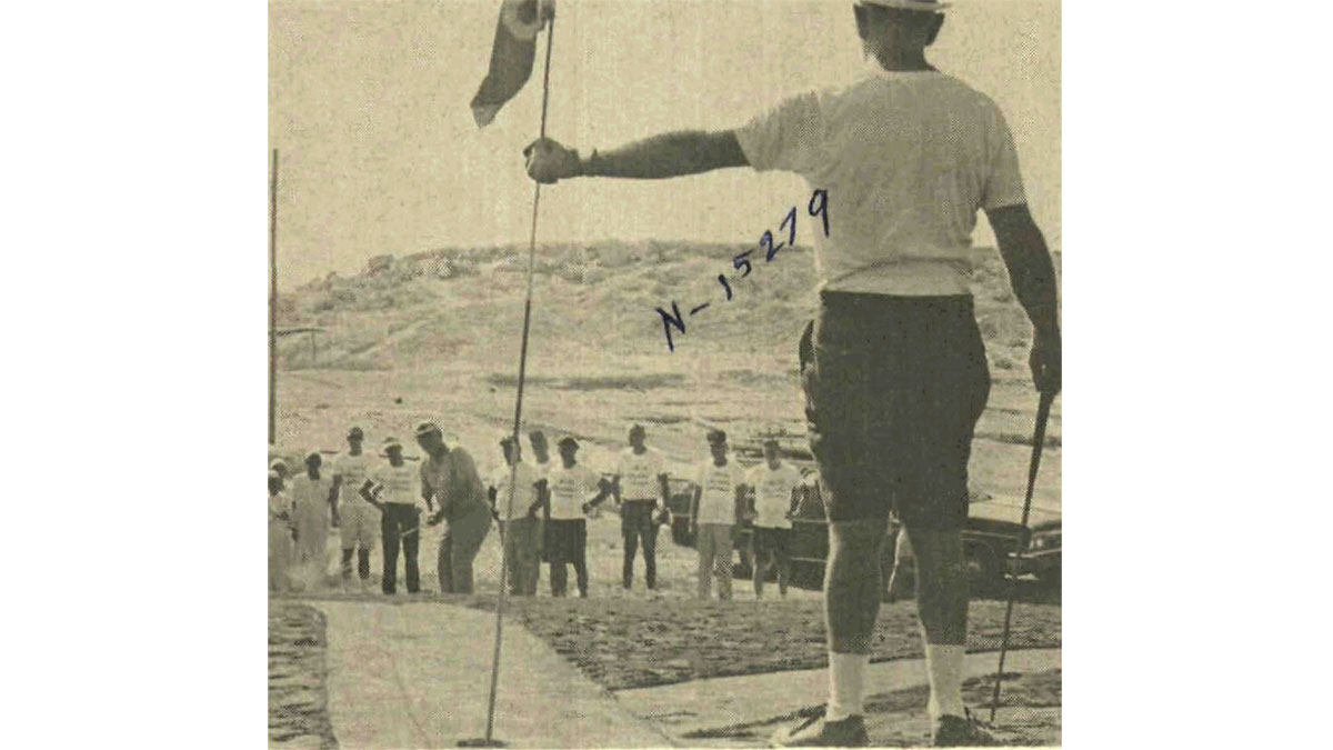Charles Johnson's last round at Rolling Hills Golf Course in Dhahran 1968