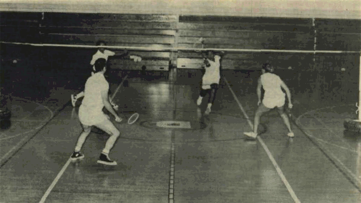1972 Aramco badminton players in Dhahran