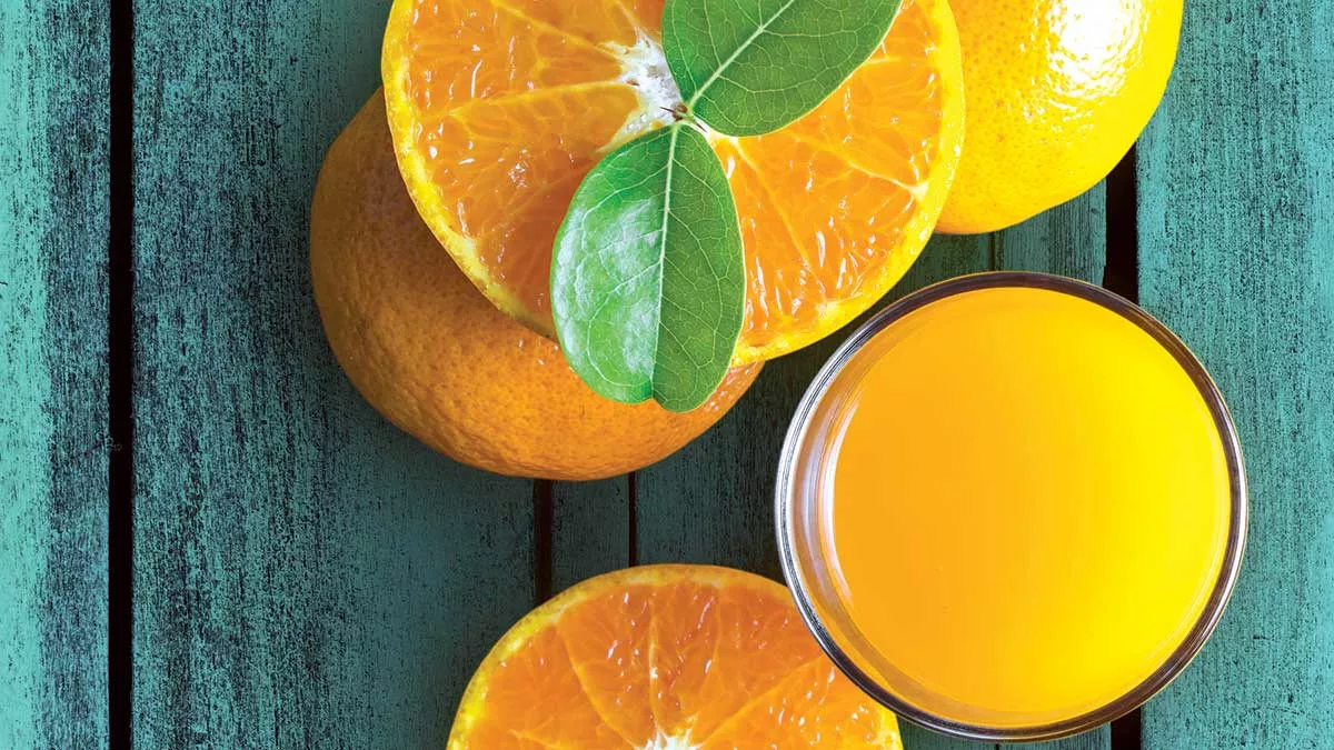 Orange juice, oranges, and all kinds of other foods to help you beat the heat