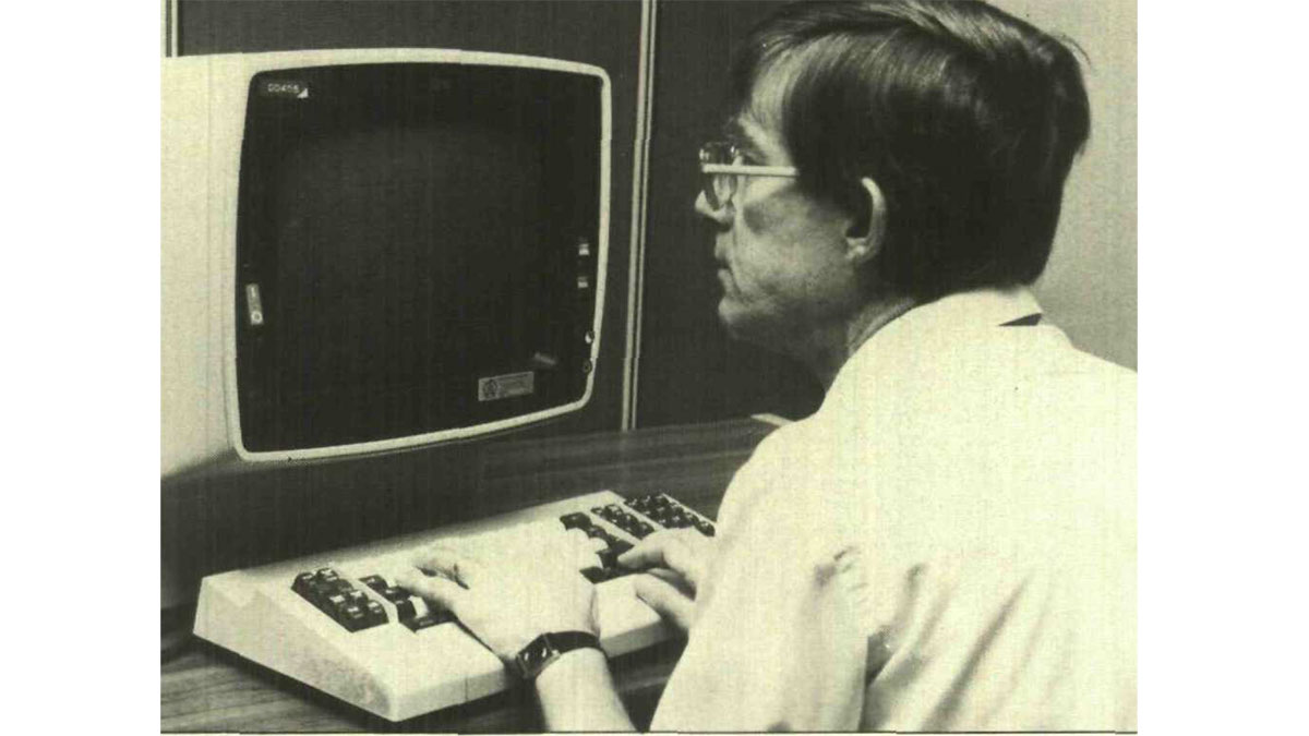 1986 Aramcon Frank Harris predicting shockwaves on an IBM