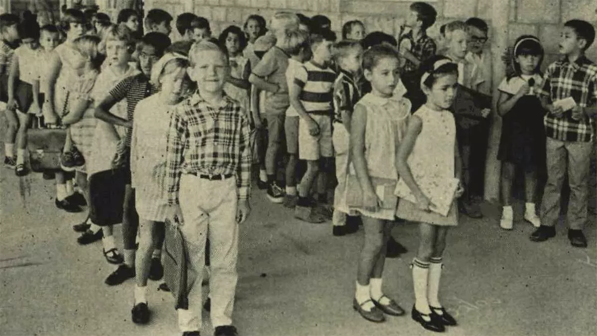 1968 first day of school in Aramco communities