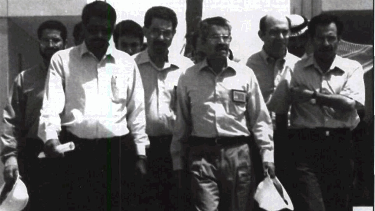 This Day in History (1994): Company management tours Hawtah facilities