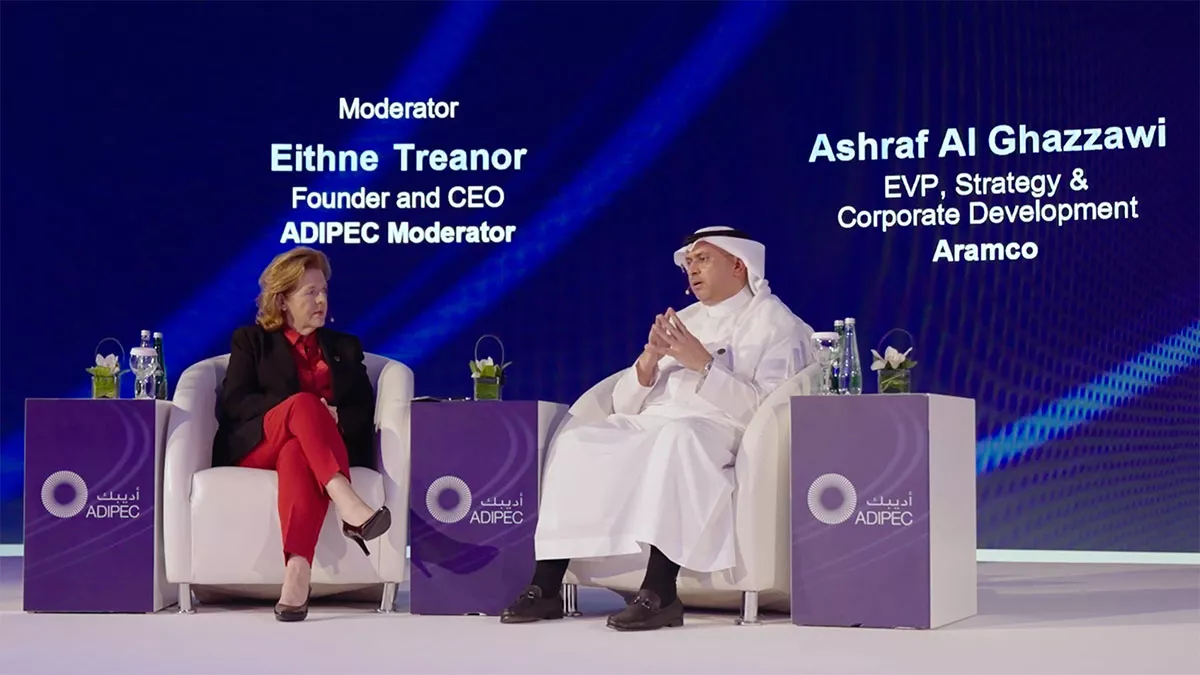 Aramco EVP Ashraf al Ghazzawi at ADIPEC panel