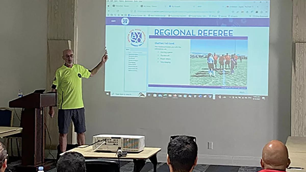 SAYSO Bo Cosic regional referee training at Aramco