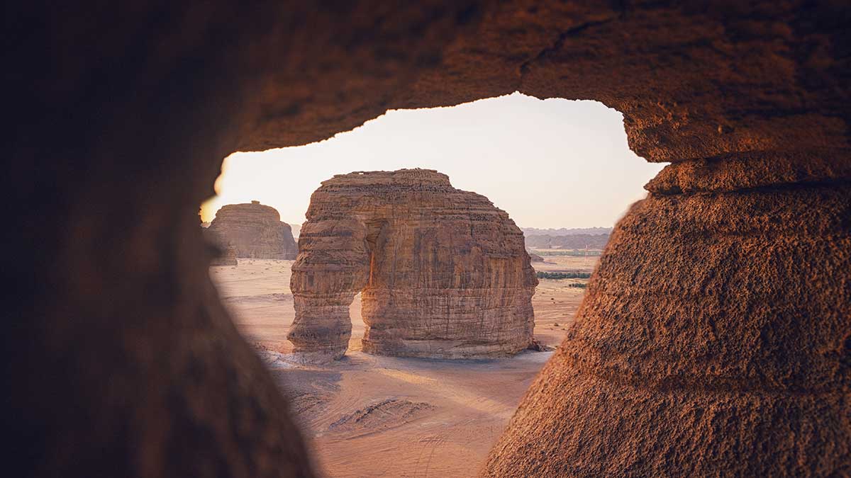 AlUla landscape for AlUla Festival of the Arts Elephant Rock