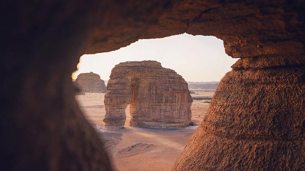 AlUla landscape for AlUla Festival of the Arts Elephant Rock