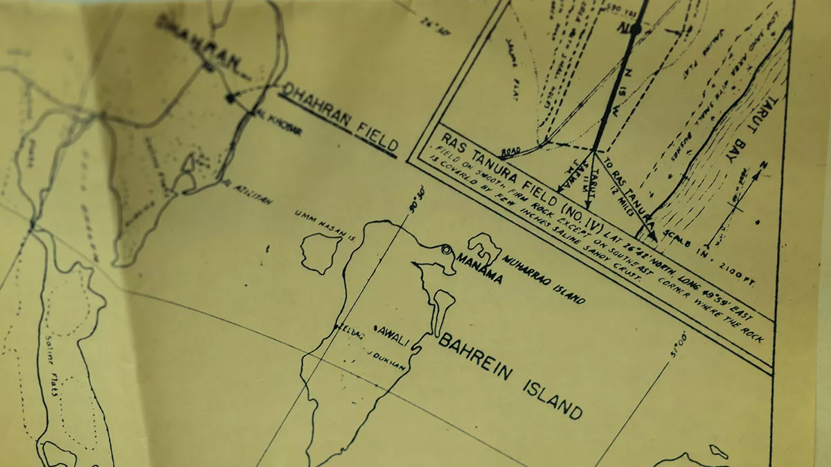 Aramco memorabilia donation campaign archive unit local maps