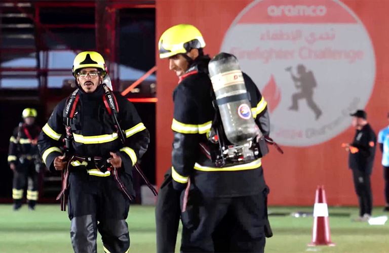  VIDEO: With safety an integral part of our business culture, Aramco hosts Firefighter Challenge 