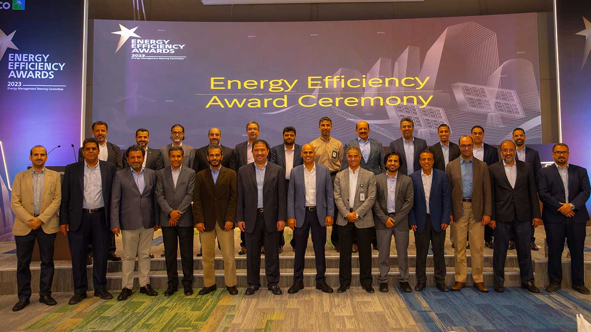 Aramco EMSC members posing with guests