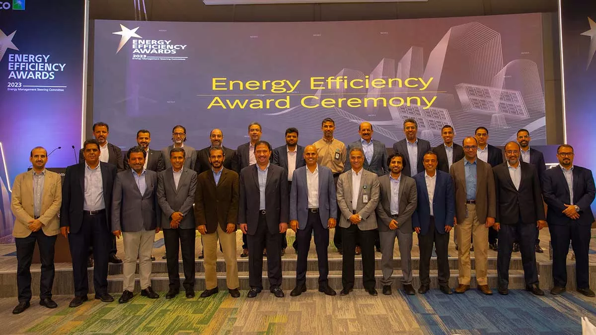 Aramco EMSC members posing with guests