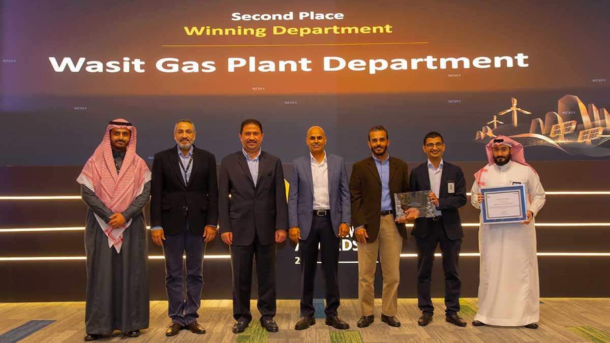 Aramco Energy Efficiency Second Place Winner Wasit Gas Plant