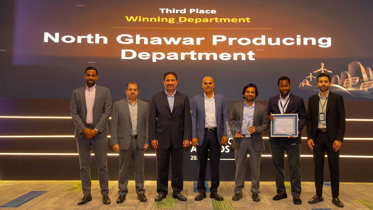 Aramco Energy Efficiency Awards 3rd Place Winner North Ghawar Producing Department
